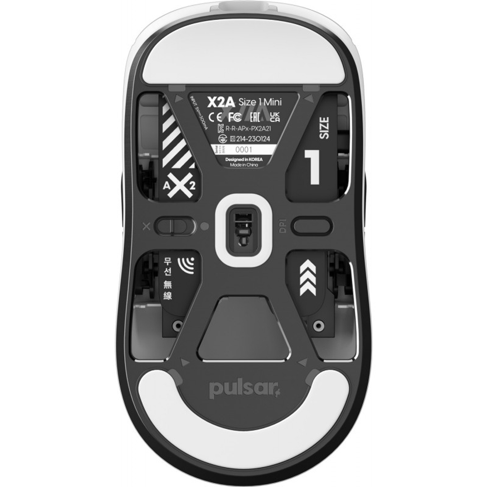 Игровая мышь Pulsar X2 A Wireless Size 1 (Mini) Black/White (PX2A13)
