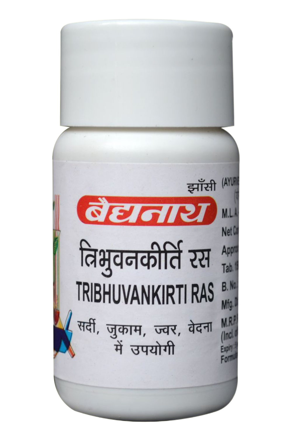 БАД Baidyanath Tribhuvankirti Ras Трибхуванкирти Рас 80 таб