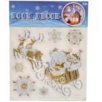 Набор наклеек «Золотой снег» , лист 18х24 см,микс