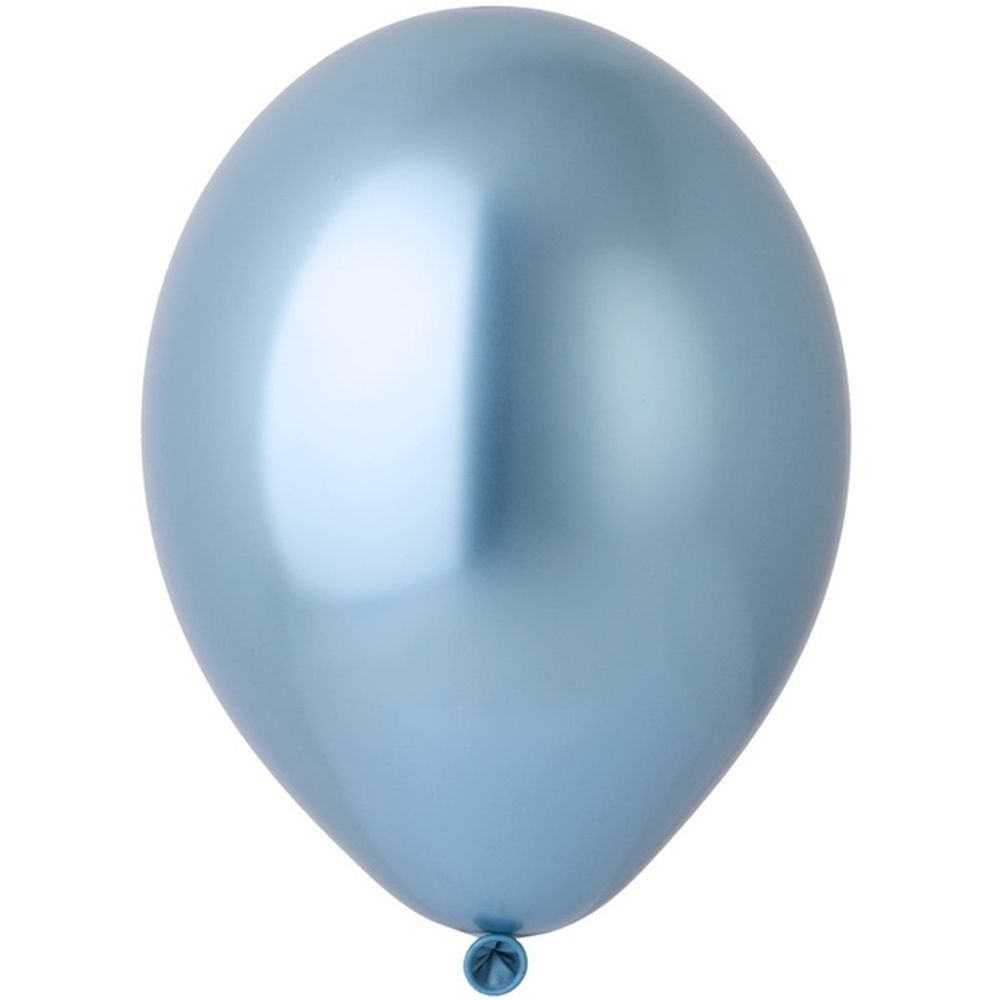 Воздушные шары Belbal, хром 605 голубой, 50 шт. размер 14&quot; #1102-2306