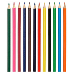 Цветные карандаши деревянные для рисования, 12 шт, MC-Basir, набор детских разноцветных карандашей "Авокадо"