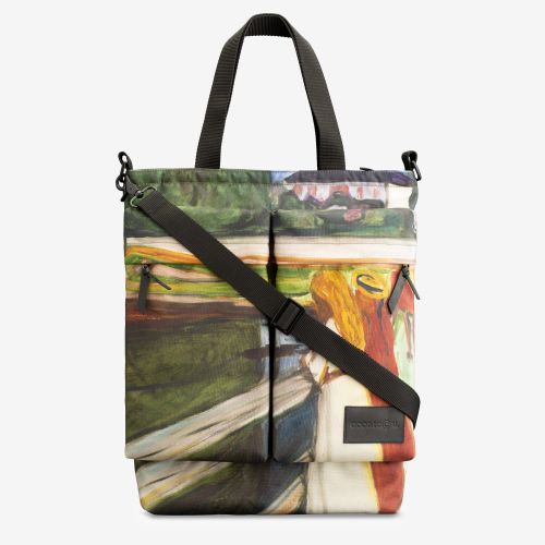 Шоппер Good Local Shopper Девушки на мосту (Эдвард Мунк) зеленый