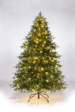 Елка с гирляндой встроенной «Сириус» (Литая хвоя) 270 см / 2,7 м