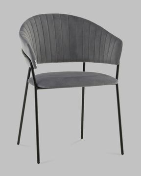 Стул Бруно NEW велюр серый