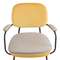 Стул с подлокотниками pea, велюр, желтый/бежевый