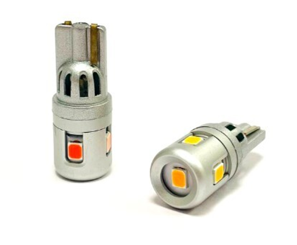Светодиодная лампа W5W T10-5GS5 (оранжевый), 1шт