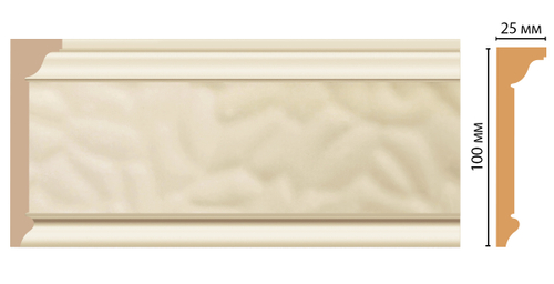 Плинтус потолочный DECOMASTER D215-61 (100*25*2400мм)