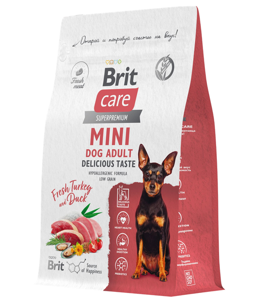 Brit Care Mini Adult Индейка/Утка 1,5кг.