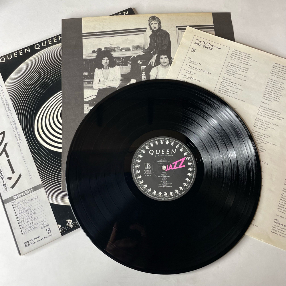 Винтажная виниловая пластинка LP Queen Jazz (Япония 1978) (Оби) Bicycle Race