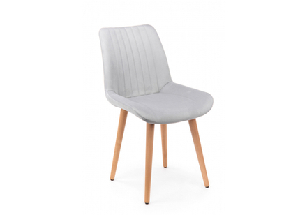 Стул деревянный Woodville Седа светло-серый (zd 960), светлое дерево np, ножки натуральные