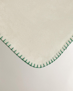 Zara Home плед детский из полиэстера, экрю, 90x120 см · 0616/004