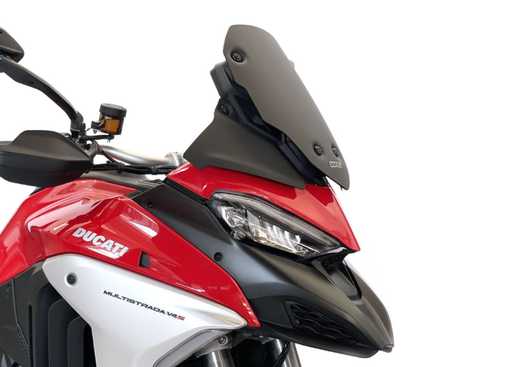WRS Ветровое стекло Ducati Multistrada V4 матовый черный DU018NO