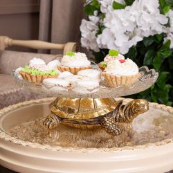 Фруктовница-конфетница Черепаха - 7 Бронза