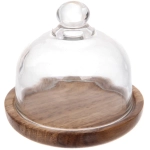 Лимонница деревянная «SHEF» 10,5*8см со стеклянной крышкой