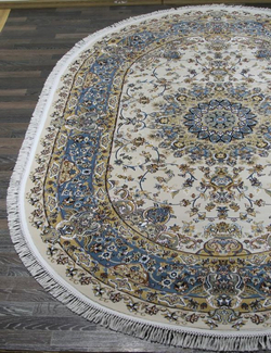 Shahreza D206 CREAM-BLUE Овал