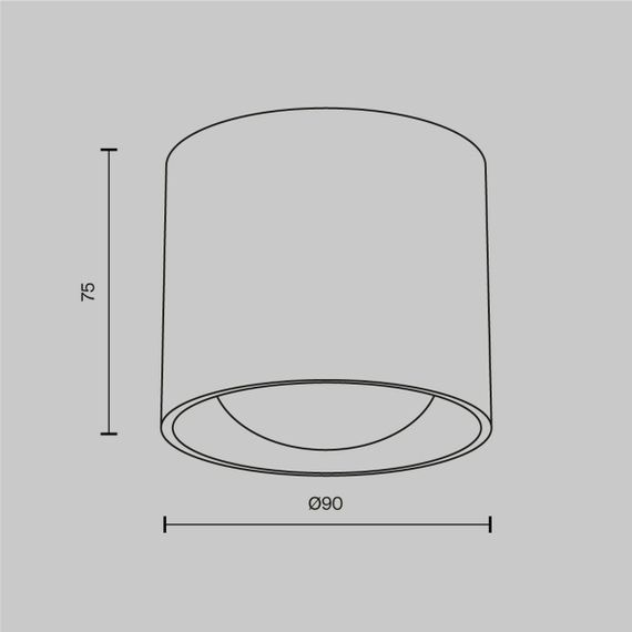 Потолочный светодиодный светильник Maytoni Technical Ceiling Lens C217CL-15W3K-W