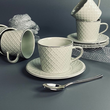 Lenardi 305-339 Чайный набор 12пр. 220мл в под.уп.(х6)Фарфор