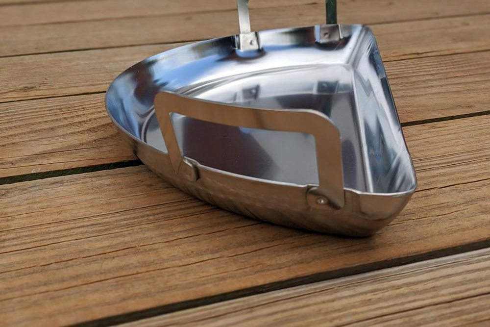 Поддон Mini Drip Pan для корзины Slow ‘N Sear 47 см, нержавеющая сталь