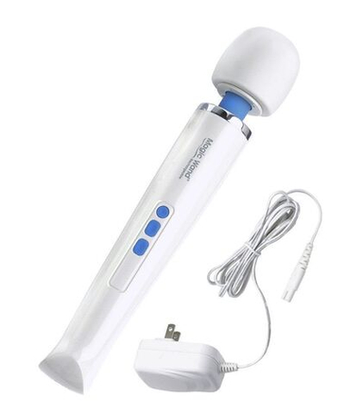 Беспроводной вибромассажер Magic Wand Rechargeable (Цвет: белый)