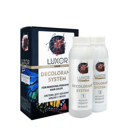 Система для удаления краски с волос LUXOR DECOLORANT SYSTEM 2*60мл