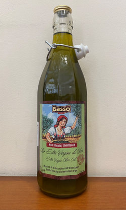 Оливковое масло BASSO Non Filtrato (нефильтрованное) Extra Virgin 1 литр Италия