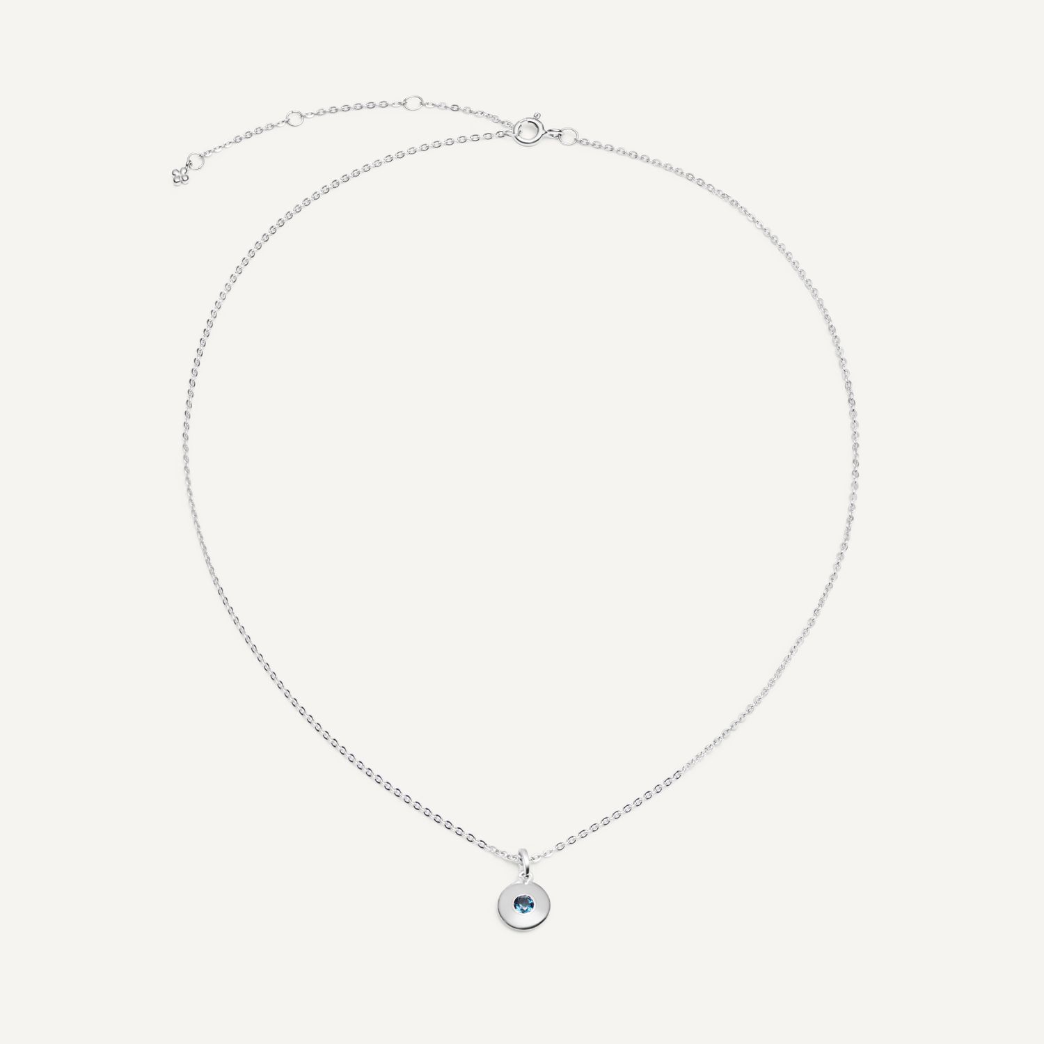 Колье Silver Birthstone Necklace – December