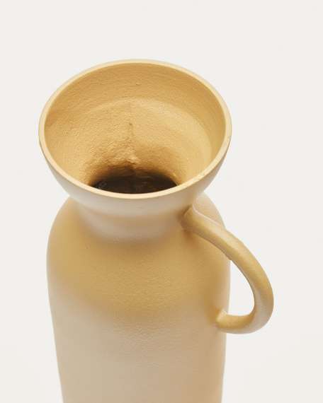 Ваза Pelras из горчичного алюминия 25 см