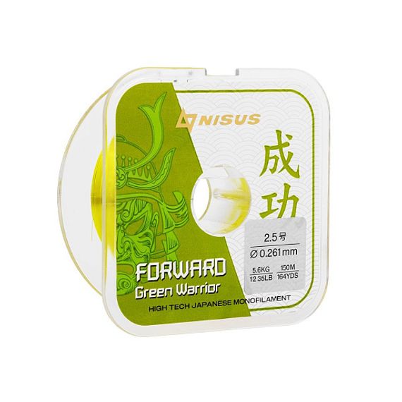 Леска FORWARD Green Warrior 0,261mm/150m Nylon (N-FGW-0261-150) Nisus