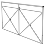 Секция пешеходного ограждения ПО-1 Крест тип 2, цинк