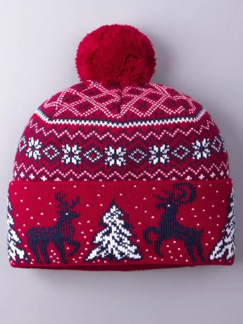 Шапка зимняя вязаная детская