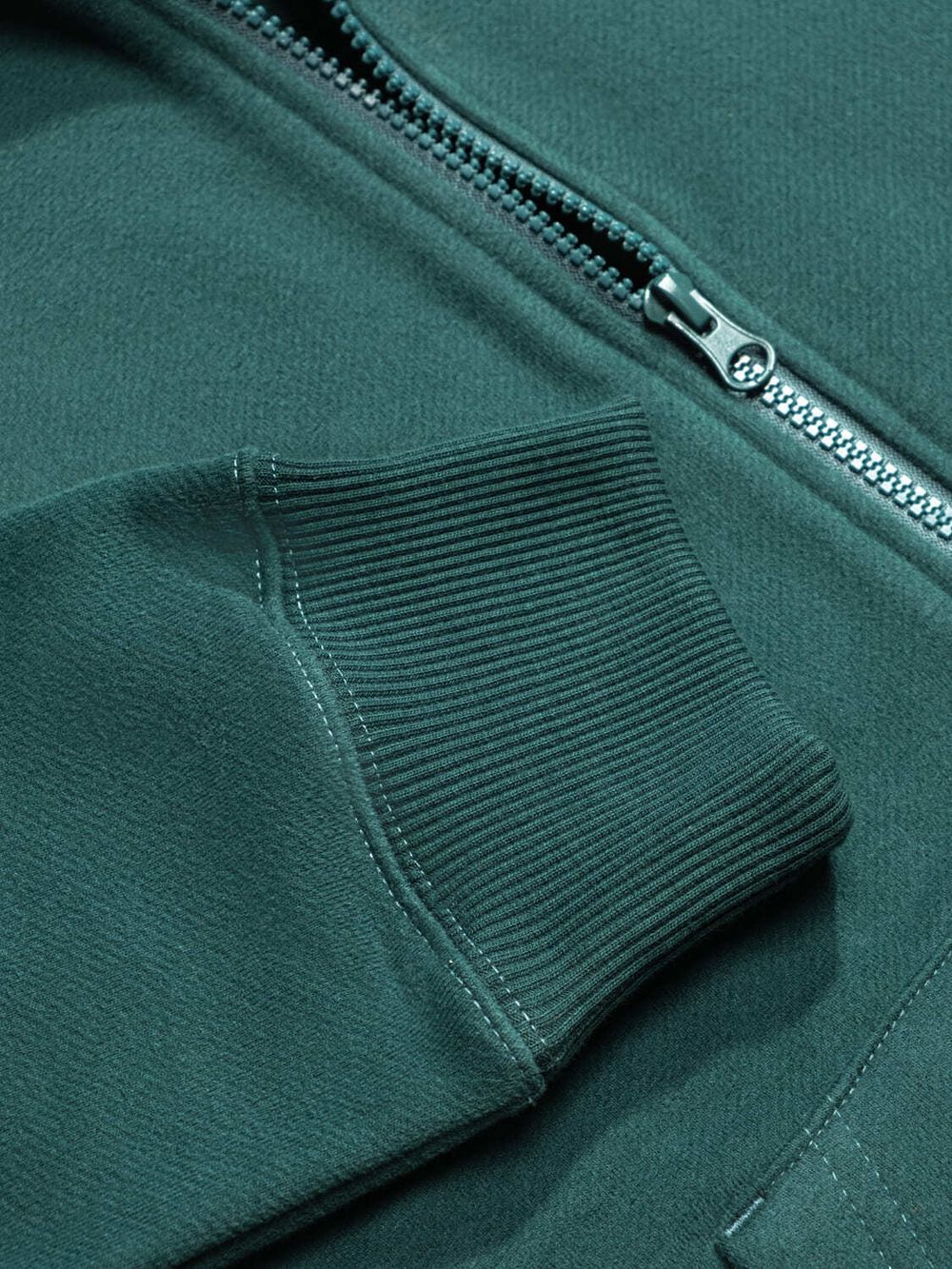 Худи Hardlunch Logo на молнии темно-зеленый