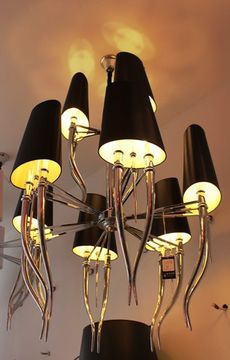 replica  Brunilde Chandelier 9 lamps (black)