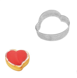 Сердце для выпечки перфорированное 8x8 см, h=2 см