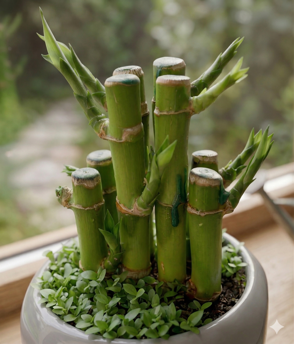 Бамбук small forest в керамическом горшке