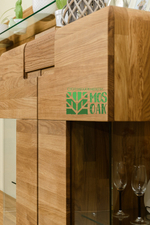 Шкаф с витриной Parma-21 из массива дуба