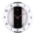 3327-001 Часы настенные круг со вставками d=34 см, корпус прозрачный "Классика"