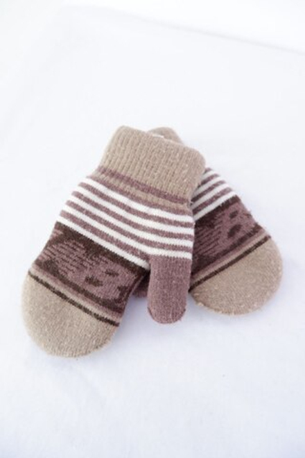 Варежки теплые с шерстью