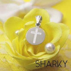 Миниатюрная подвеска из серебра 925° с гравировкой на заказ