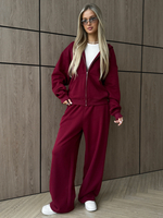 Костюм худи + брюки красный