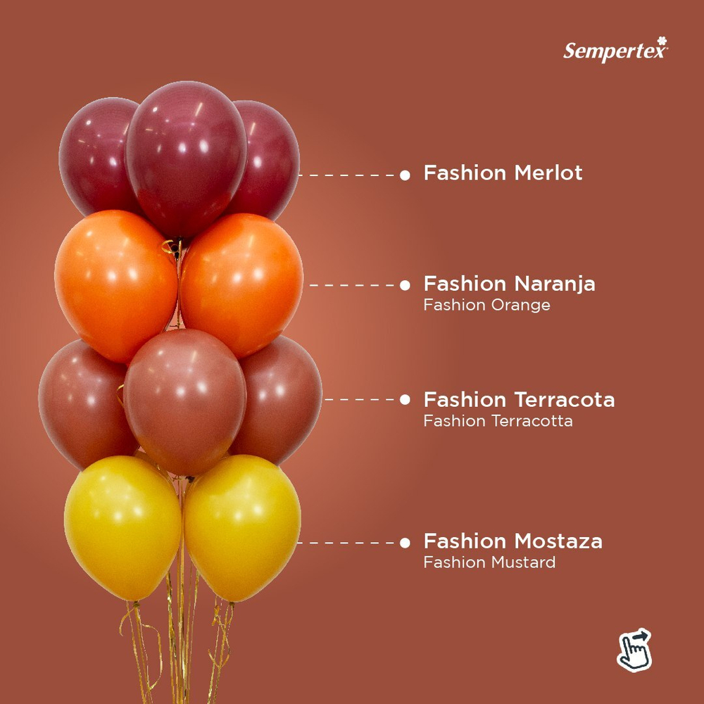 Шар 12" Терракотовый, Пастель / Terracotta 072 Sp