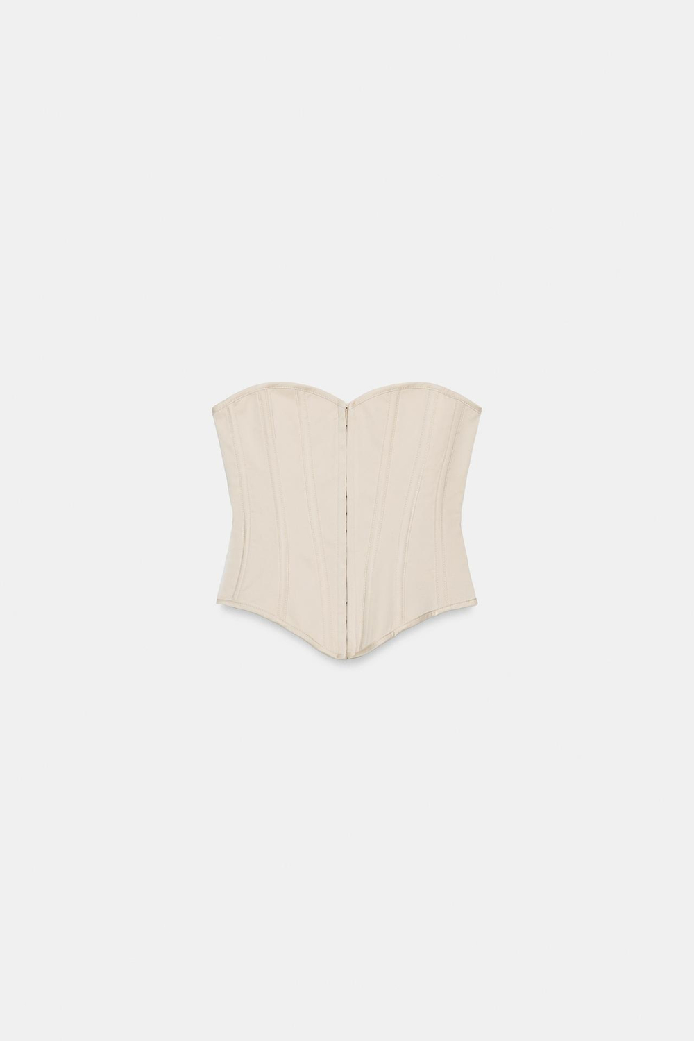 ZARA ТОП В БЕЛЬЕВОМ СТИЛЕ, БЕЖЕВЫЙ