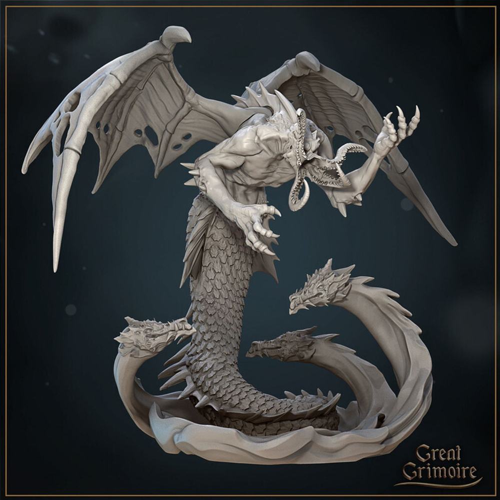 Морской демон Бес Монстр Существо миниатюра для dnd, днд, pathfinder, фентези, Настольная игра, НРИ, Варгейм, РПГ