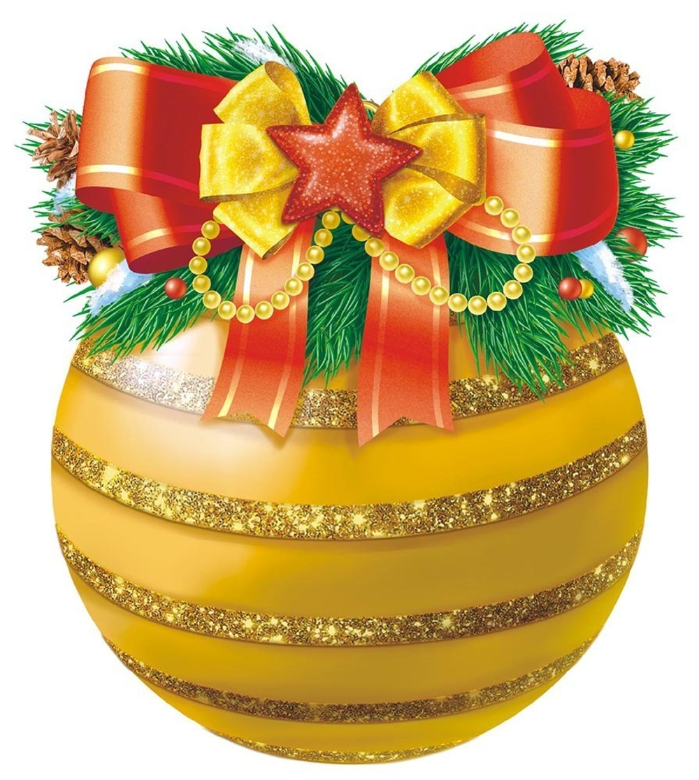 Украшение на скотче УСБ-015 Украшение на скотче (большое) Шарик 46500