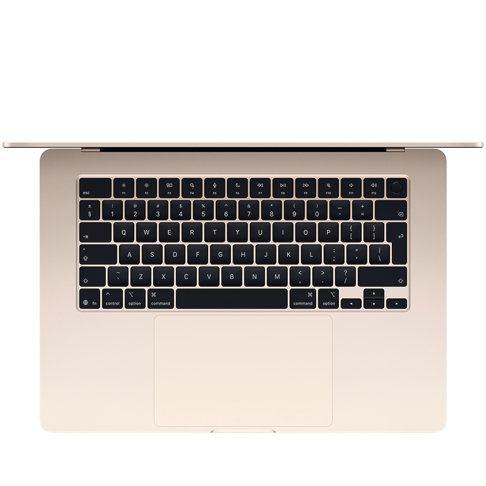 15-inch MacBook Air: Apple M4 chip with 10-core CPU and 10-core GPU, 16GB, 512GB SSD - Starlight,Model A3241