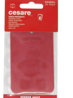 CESARE CARD/ красный/PEPPER MINT/ (Перечная мята Аромакарточка для автомобиля)