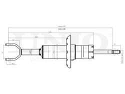 Амортизатор газовый передней подвески UNIO SAB-10465