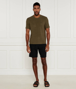 Футболка rib BOSS BLACK - оливковый(50527377)