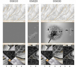 Панель ПВХ фотопечать 3D Panda Полет 2700х250 мм