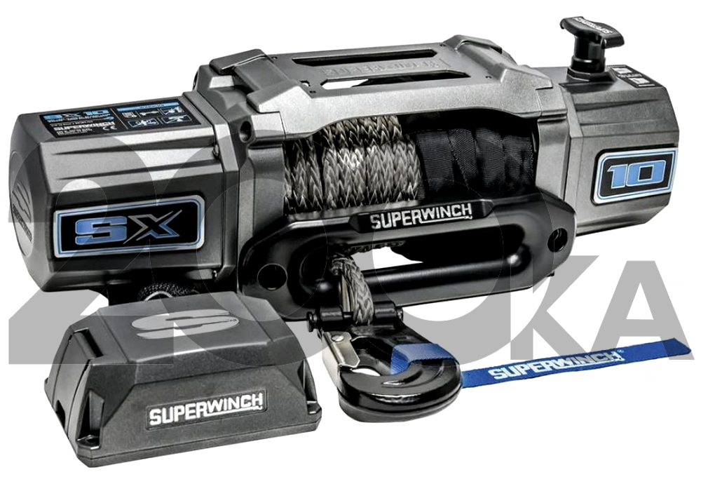 Лебедка автомобильная Superwinch SX10SR (4545) электрическая 12В  с синтетическим тросом