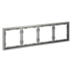 Рамка пластиковая на 4 поста, (сталь) Voltum S70 VLS100405